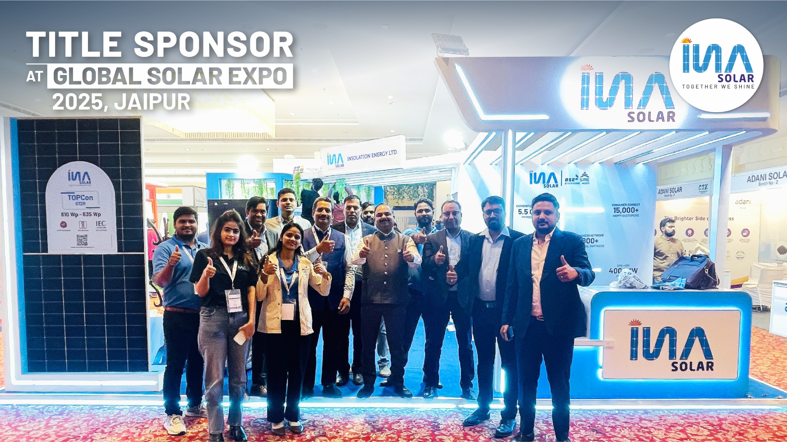 INA Solar Marks a Strong Presence as Title Sponsor at Global Solar Expo 2025, Jaipur