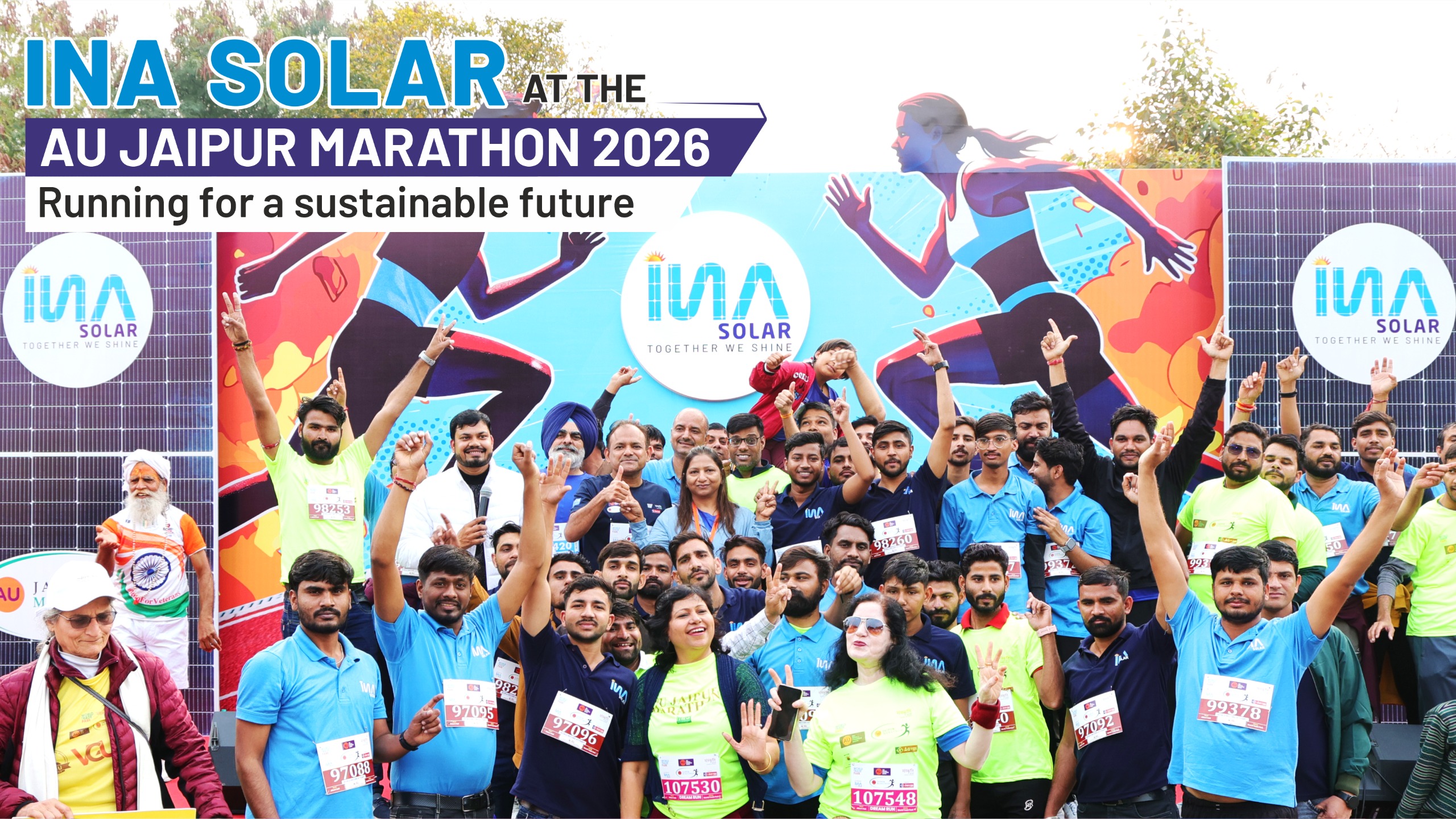 A Stride Toward Sustainability: INA Solar at the AU Jaipur Marathon